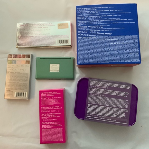 Lot Clinique Moisturizer Eyeshadow Lipstick Lotion Kits Gift Set - Picture 2 of 3